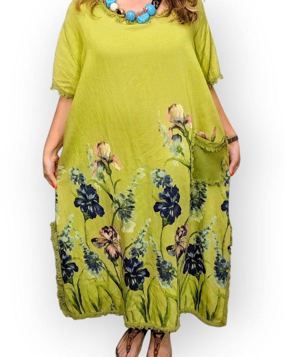 vestido isabella de silhueta fluida.