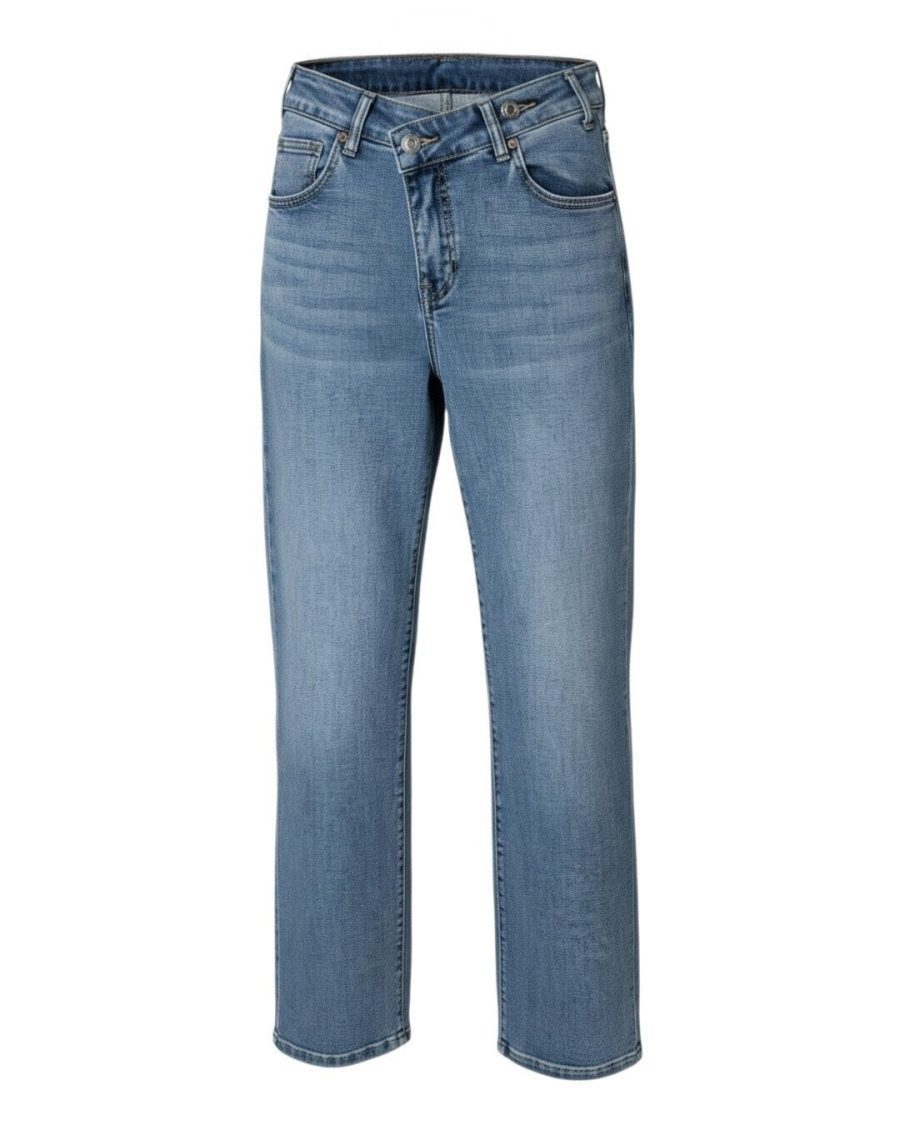 Calça Ganga Cintura Cruzada Straight combina estilo, conforto e elegância de forma equilibrada.
