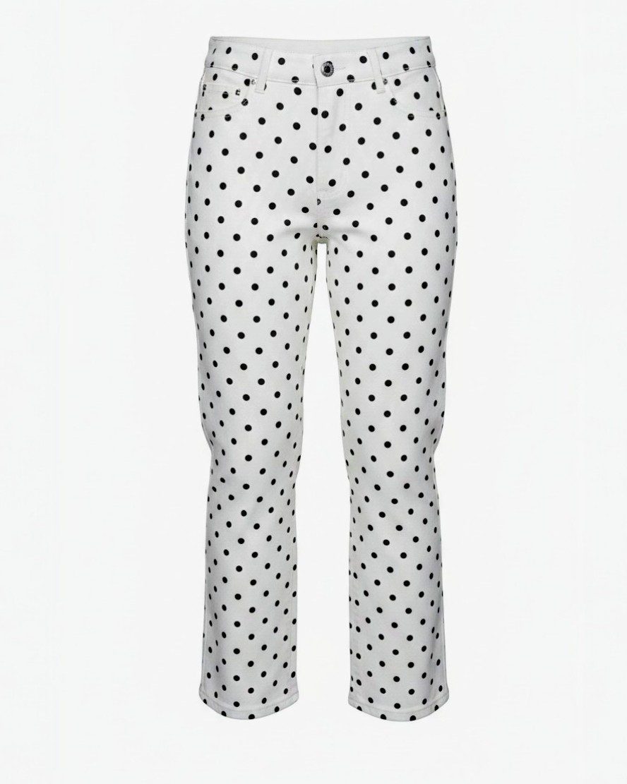Marie - Calça de ganga com corte straight leg moderno para um look equilibrado e versátil.